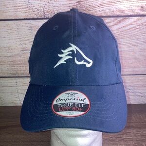 NWT Imperial Headwear Golf  Navy Blue Cap with White Logo